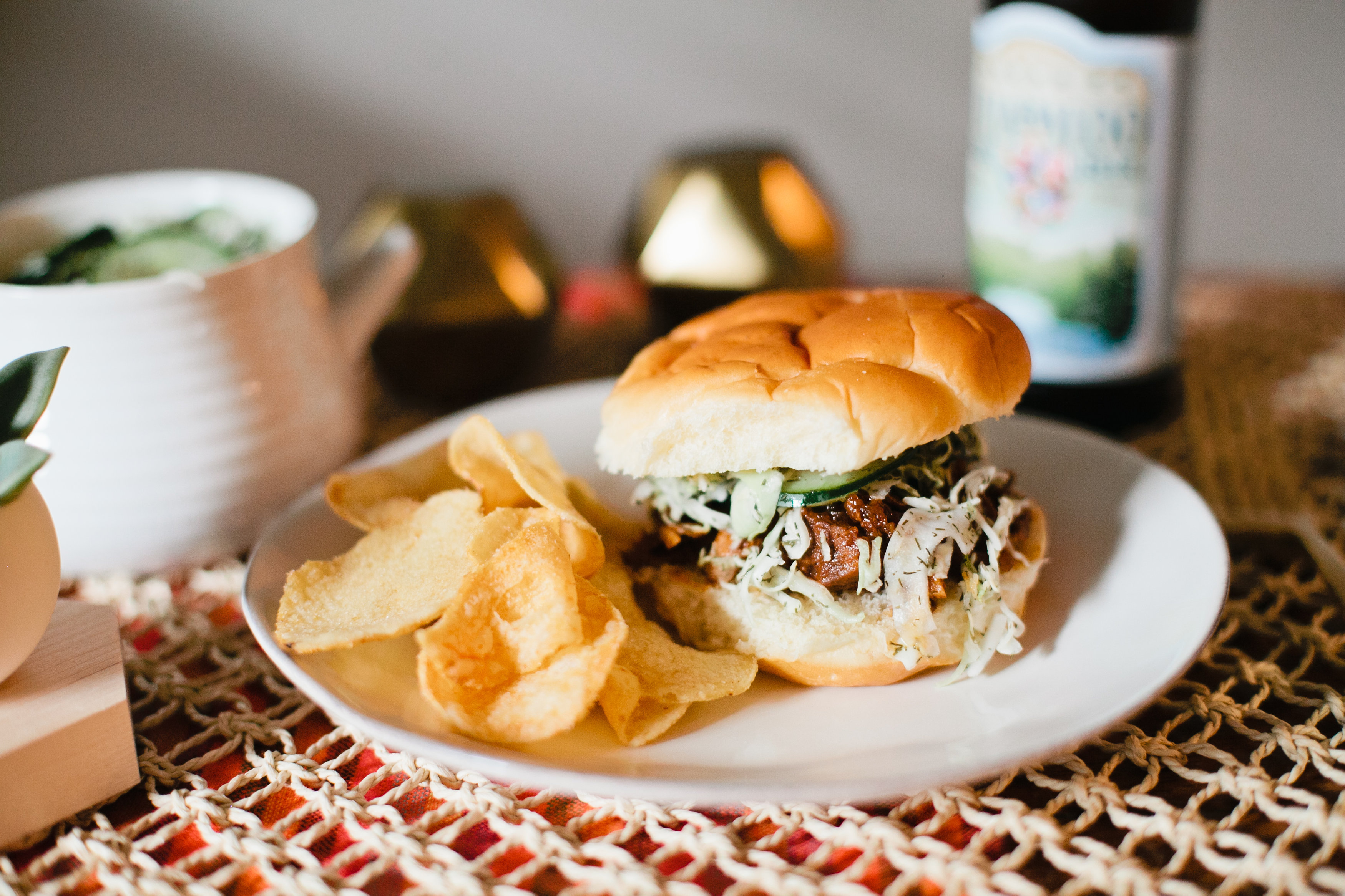 Eats – Pulled Pork Sandwich with Cucumber Slaw