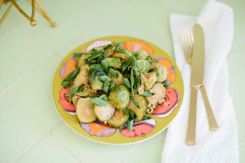 Healthy Eats – Sauteed Brussel Sprouts with Sesame, Garlic and Ginger