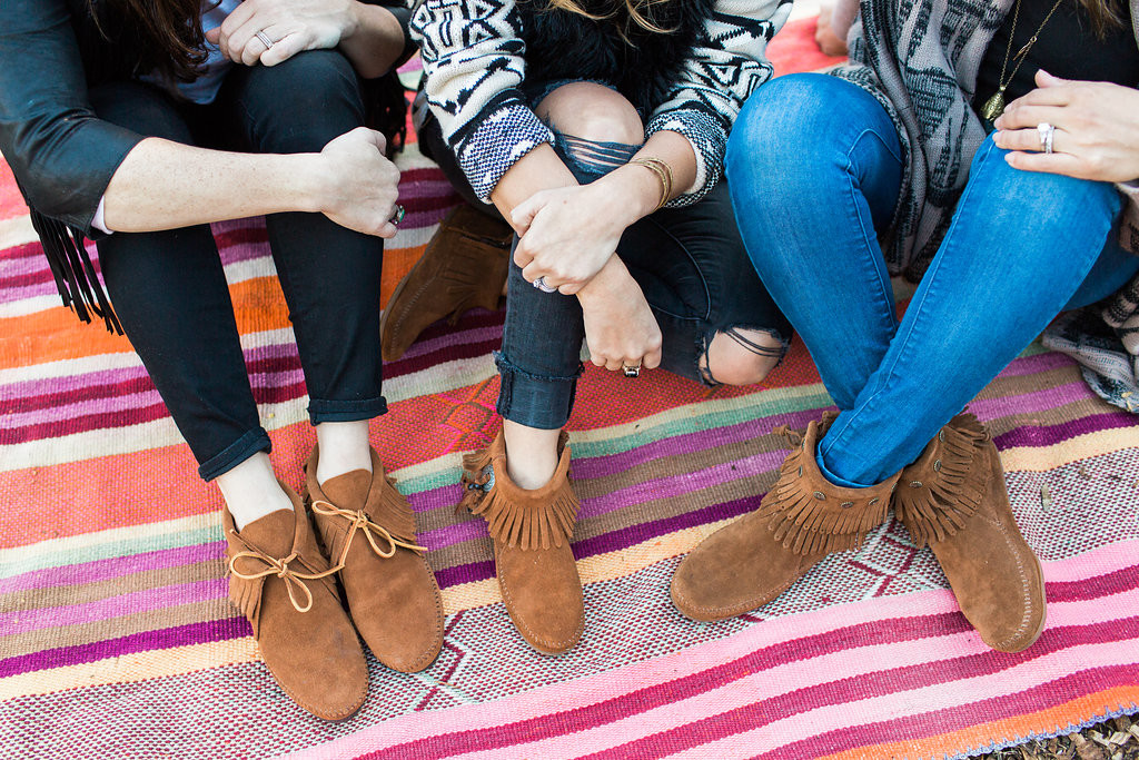 Minnetonka back clearance zip hardsole boot