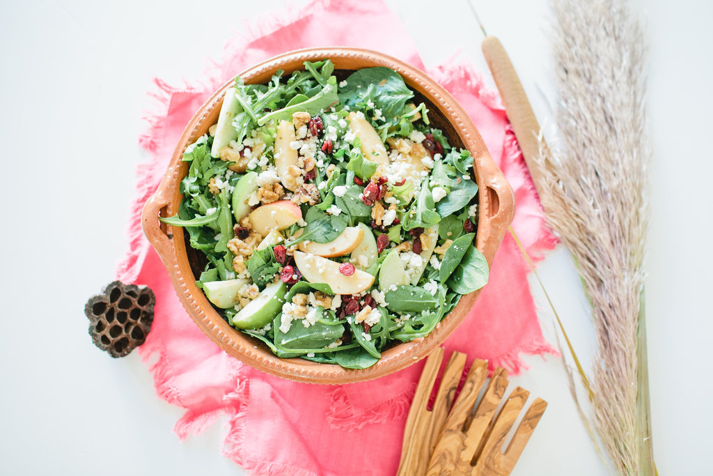 Fall Salads – Apple Cranberry Walnut