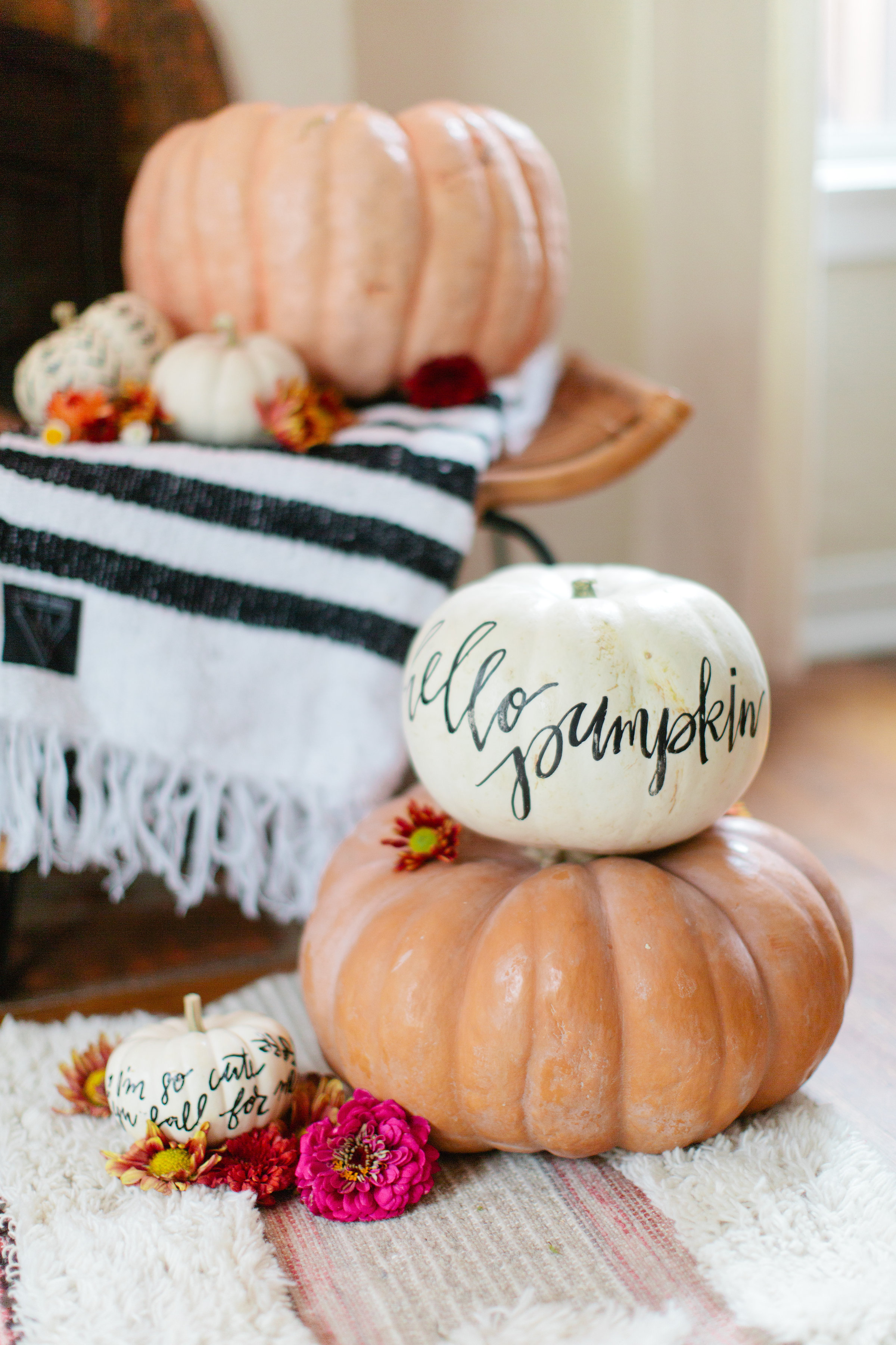 Decorating for Fall with Pumpkins