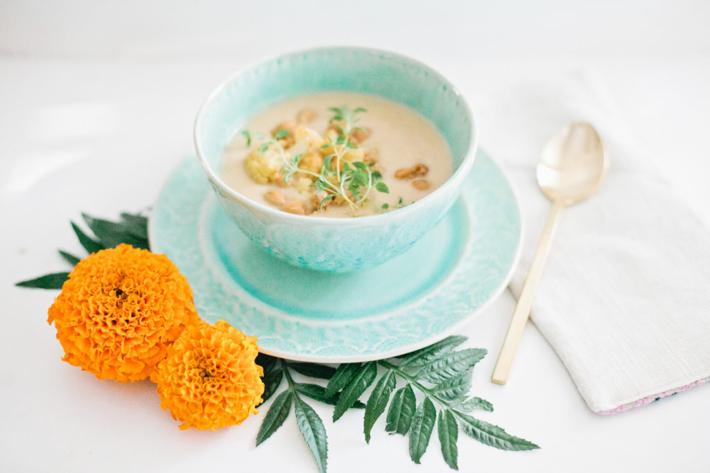 Roasted Cauliflower Chick Pea Soup-2