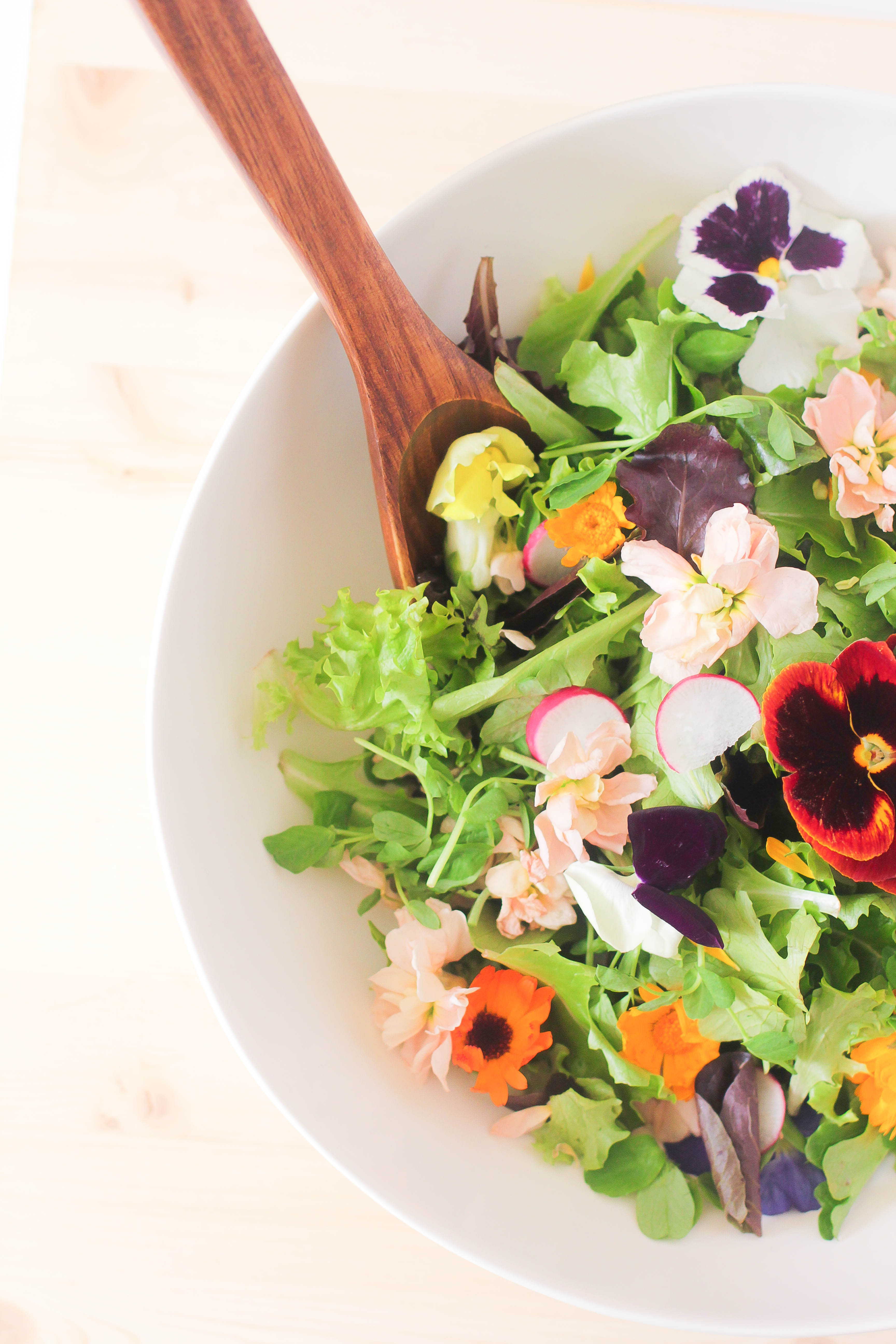 Bright Floral Spring Salad Recipe