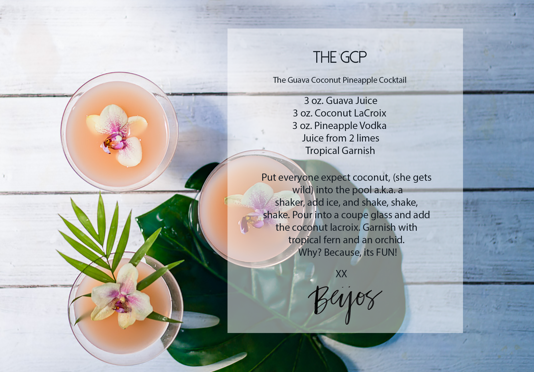 The GCP: A Guava Tropical Cocktail