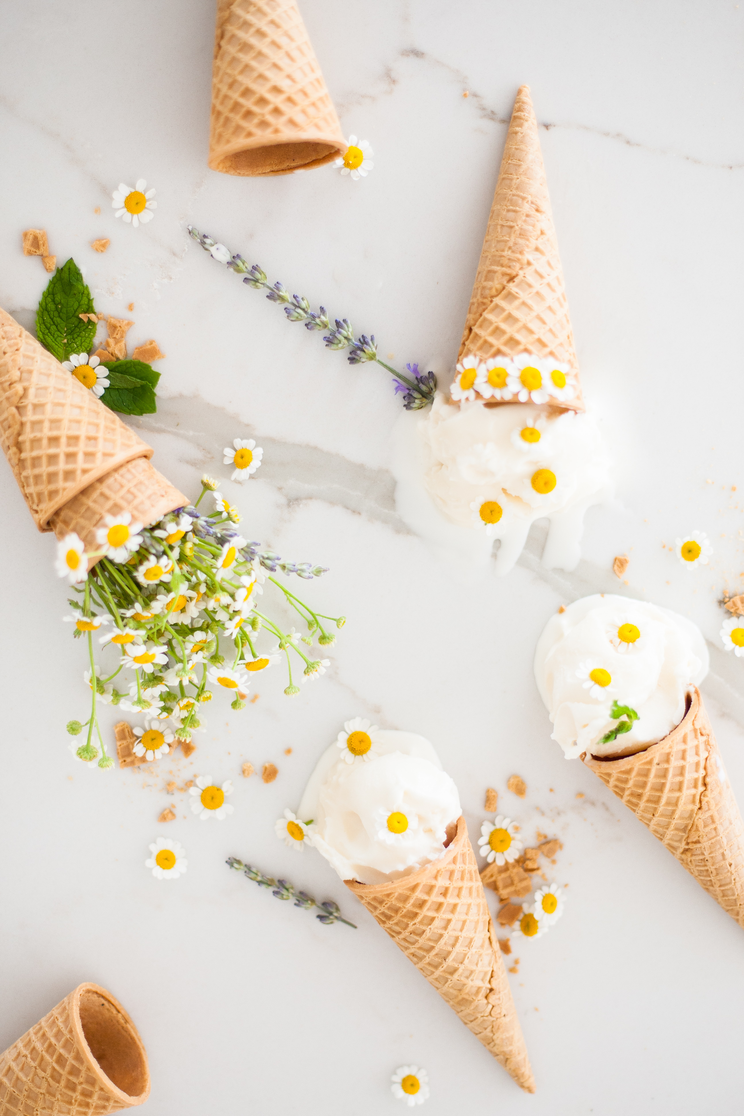 Chamomile Lavender and Mint Ice Cream- And It’s Dairy Free!