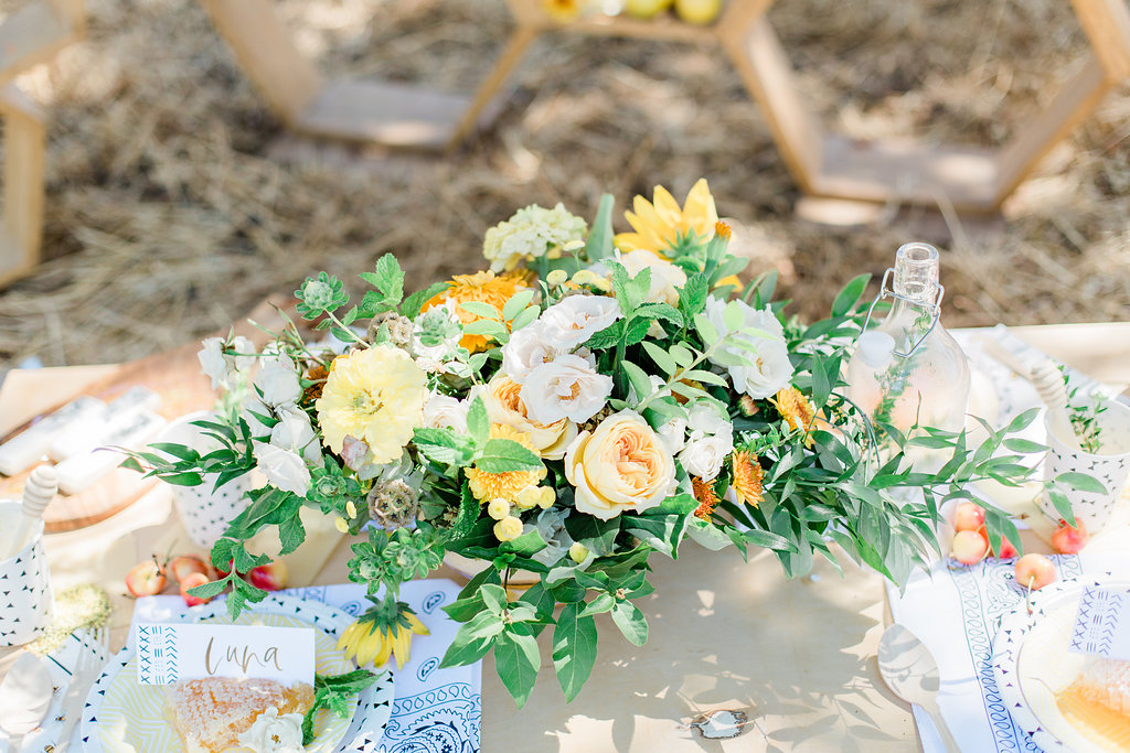Sweet As Honey Tablescape with Geese and Ganders + Friends