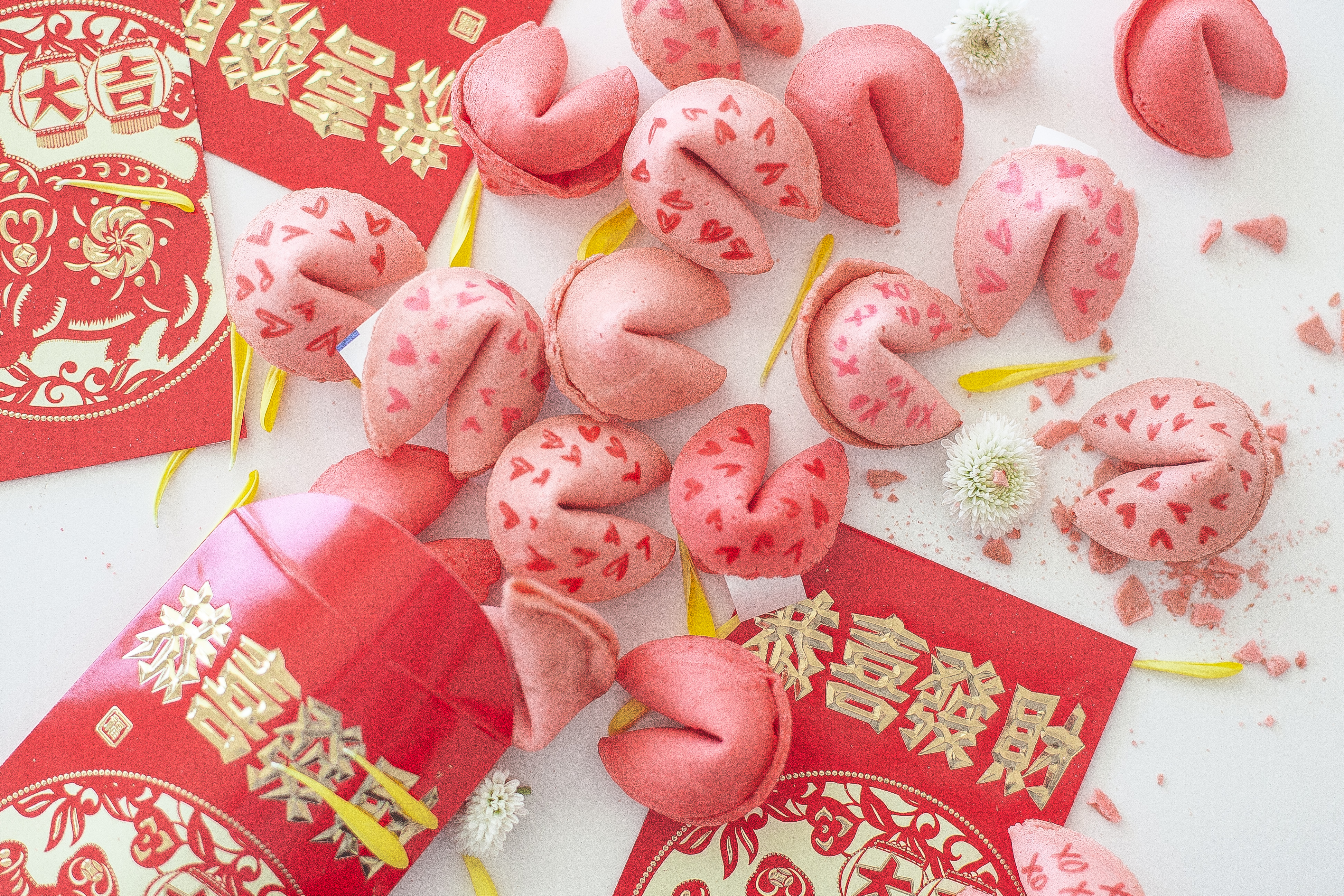 Sweet Pretty and Pink Fortune Cookies