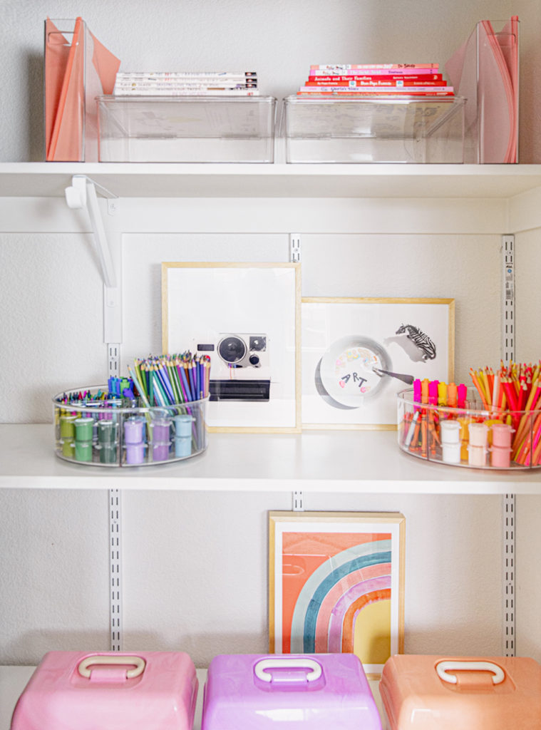 Organizing Games and Sensory Crafts in This Home School Dream Closet +  Order & Bliss