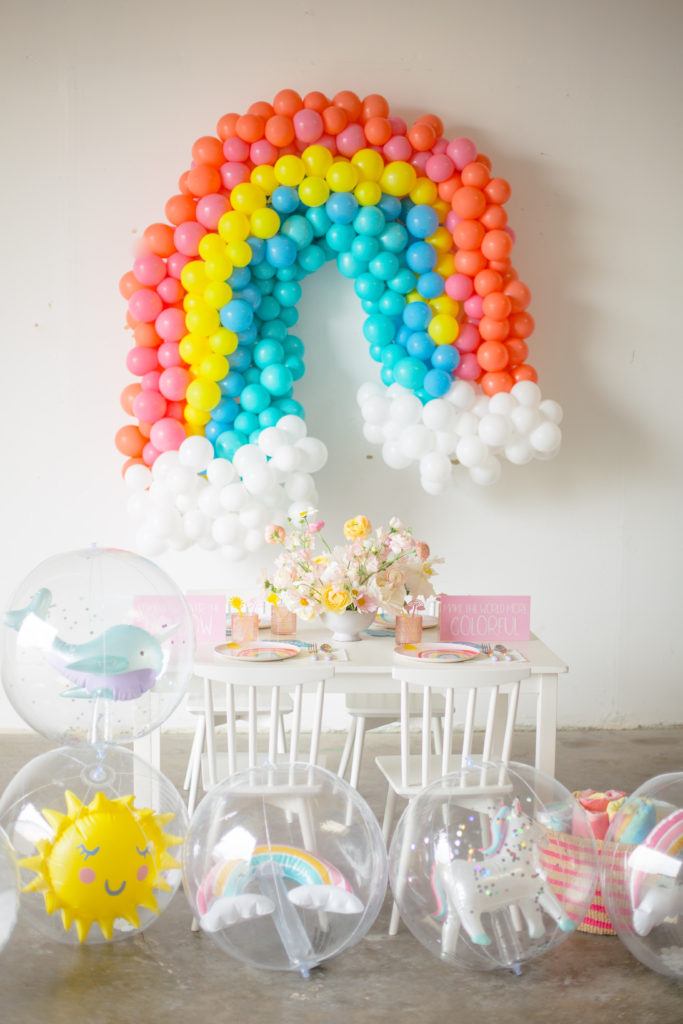 A Colorful Rainbow Party and DIY Desserts Table - Party Ideas