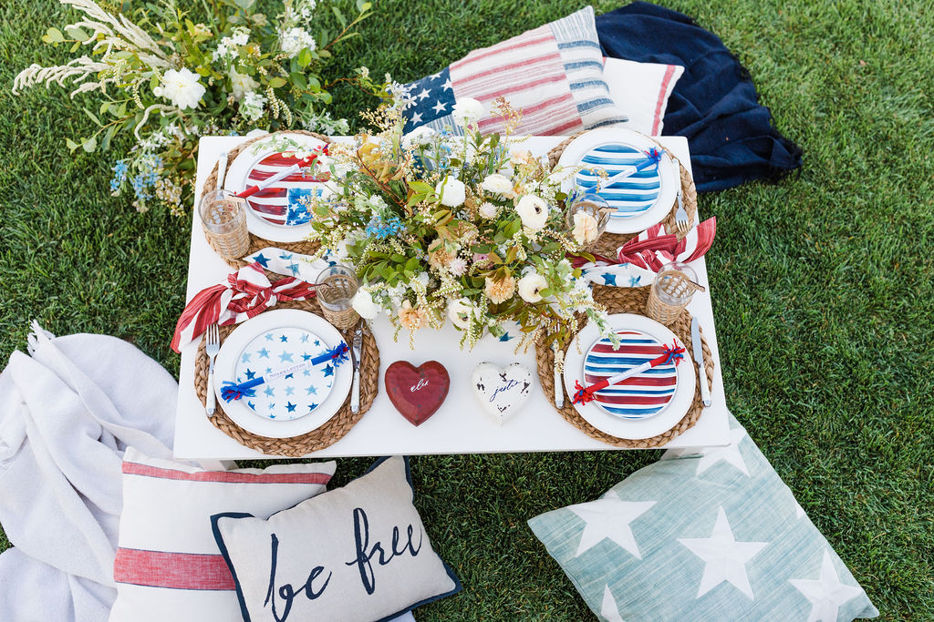 Front Yard 4th of July Celebration with Pottery Barn