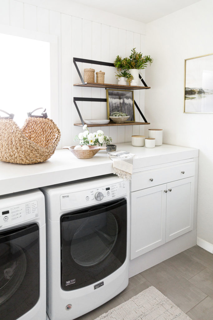 Pottery Barn Laundry Room Organization Makeover