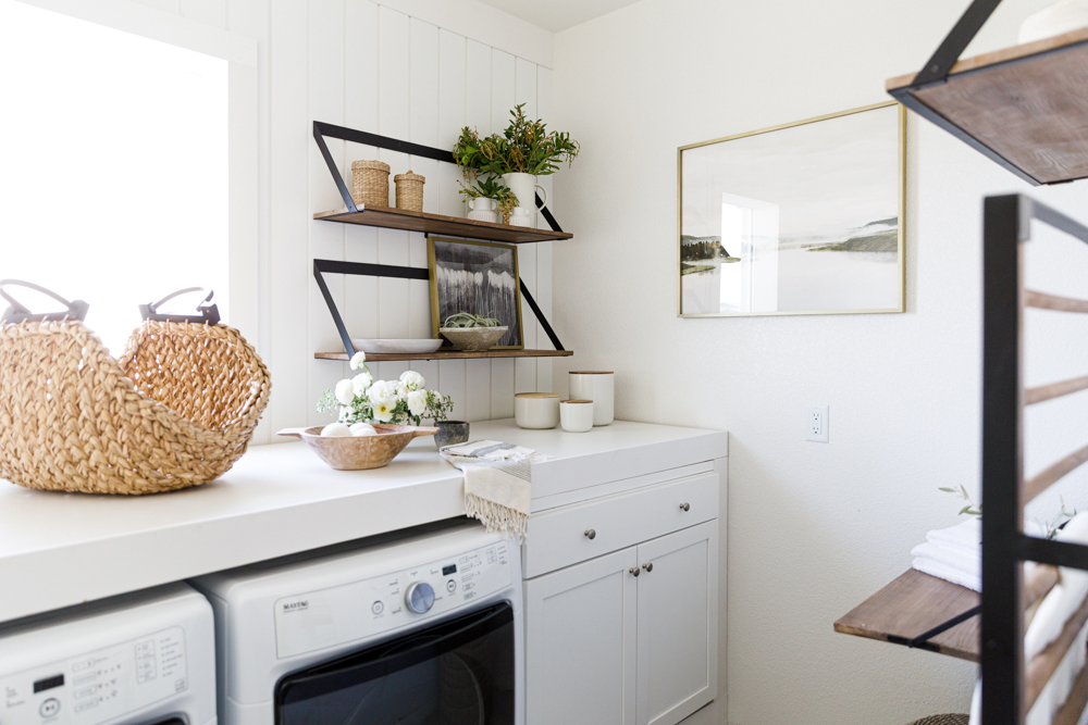 Pottery Barn Laundry Room Organization Makeover