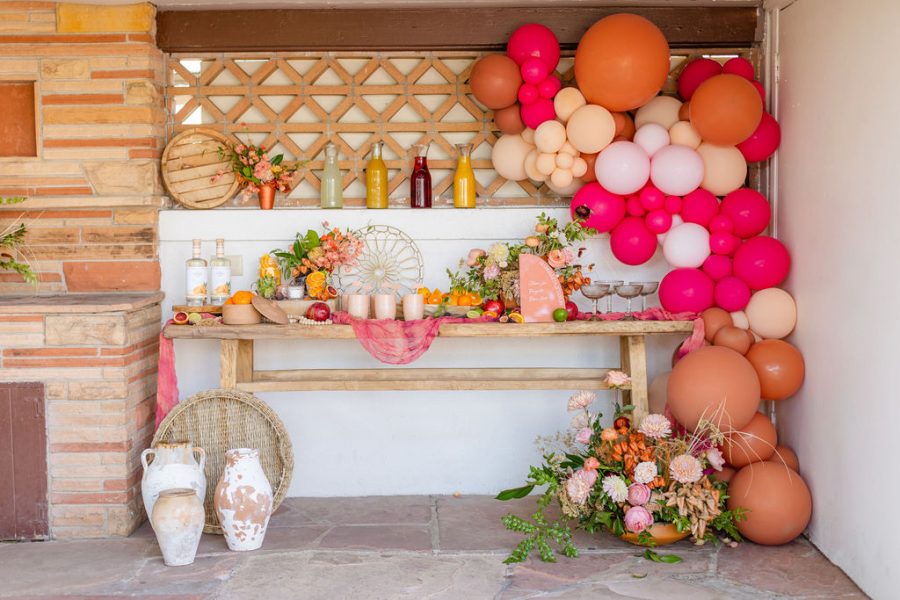 A Fall Bridal Shower with Vibrant Color - Chasing the Sunset • Beijos ...