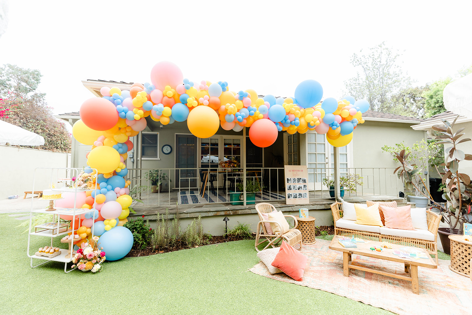 A Bright and Colorful Sunshine 1st Birthday Party for Leighton