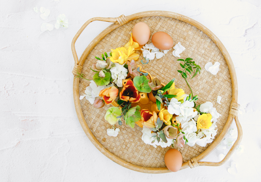 A Sunny Floral Egg Planter DIY
