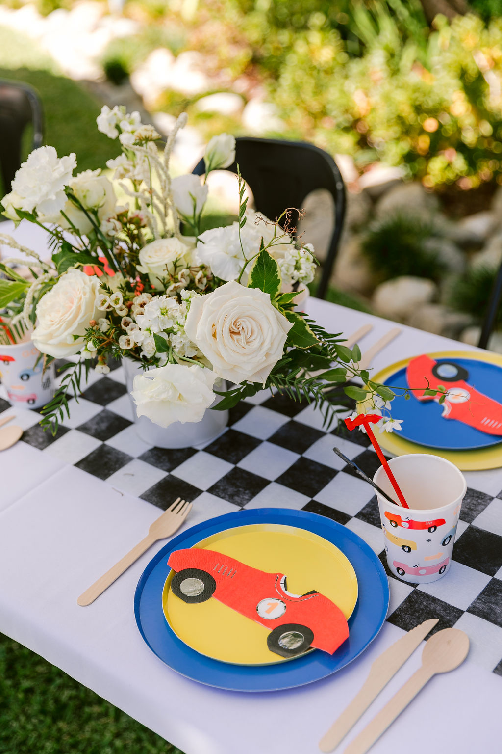 Aydin's Adorable Race Car Birthday Party • Beijos Events