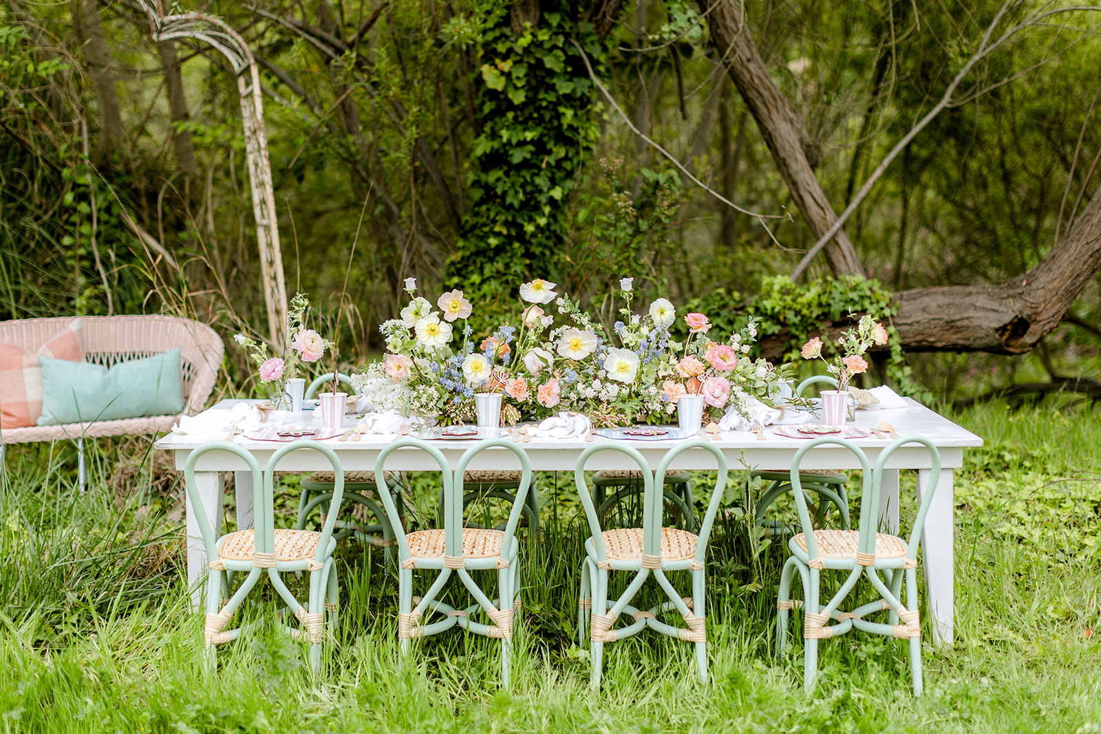 An Elegant and Ethereal Outdoor Easter Party