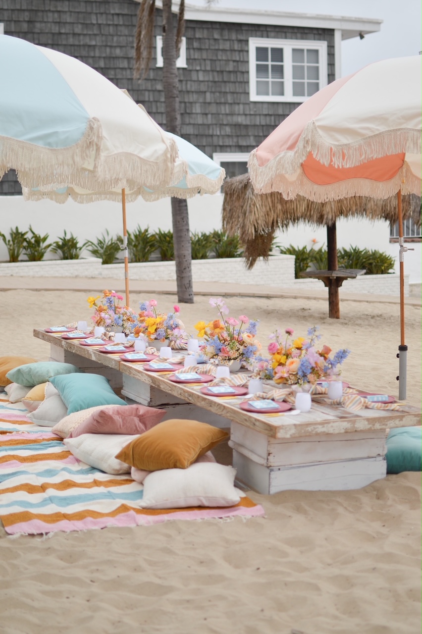 Kate's Sweet & Colorful Summer Beach Party • Beijos Events