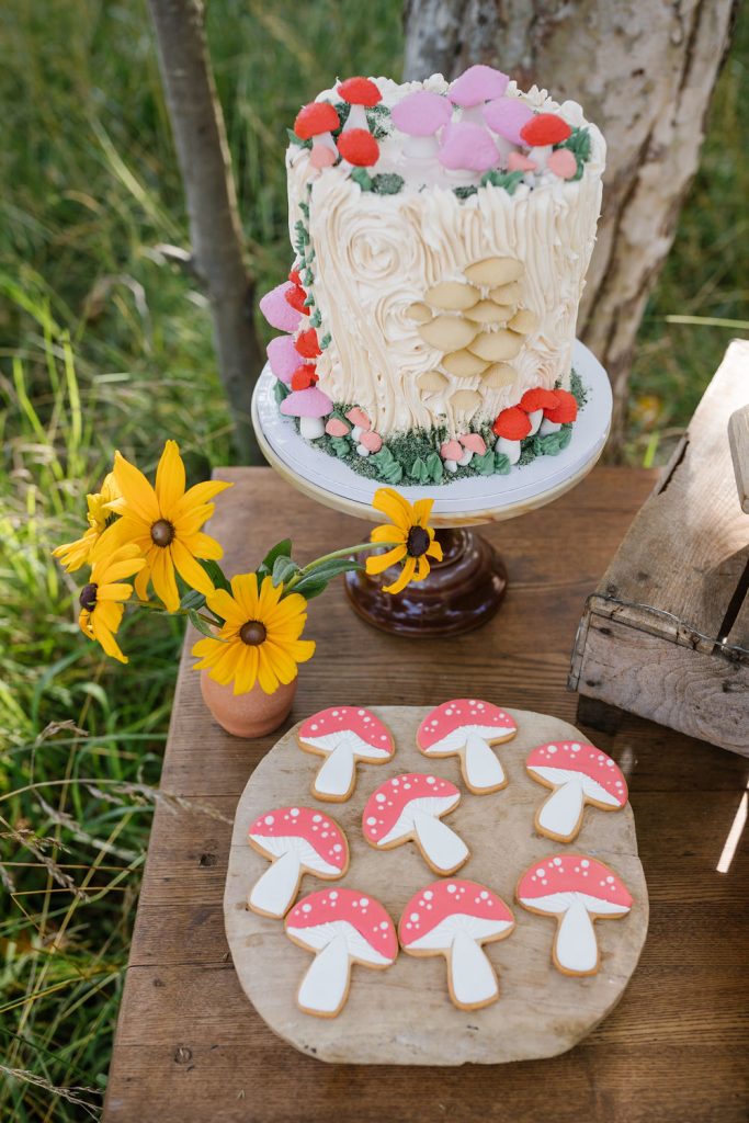 Mushroom Baby Shower Cookies