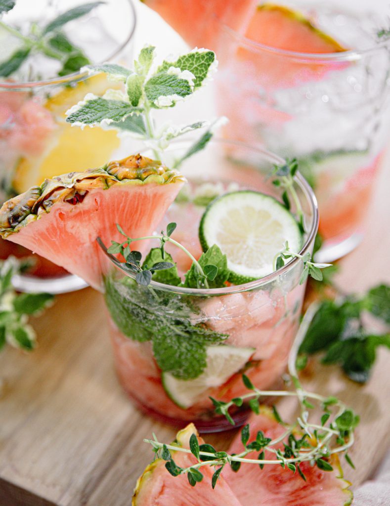 pink pineapple mojito 