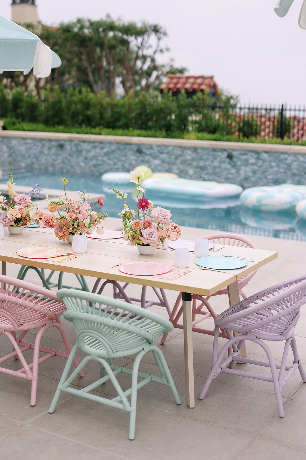 Chloe's Fun & Colorful Birthday Pool Party • Beijos Events