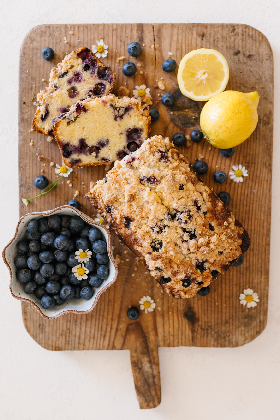 A Delicious Lemon Blueberry Loaf Cake